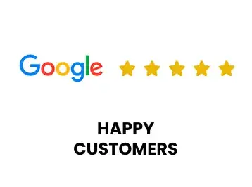 Five stars on Google from happy customers